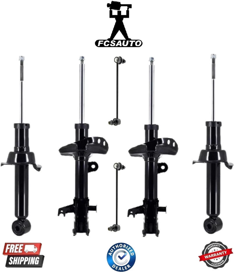 Complete Front Strut & Rear Shock with Sway Bar For 2012-2014 Honda CR-V - Image 1 of 1