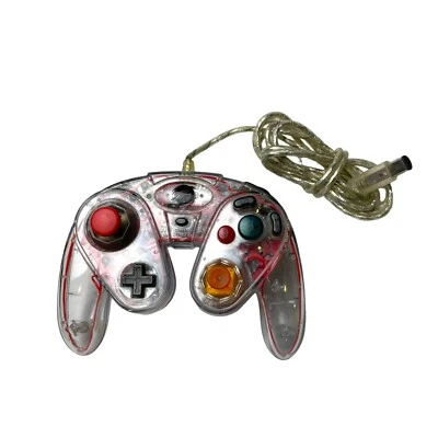 NINTENDO Gamecube Controller Pad Smash Clear Afterglow Controller - Red - Image 1 of 4