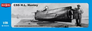 Mikro Mir 35-013 - 1/35 CSS H.L. Modelo a escala submarino confederado Hunley 1863 - Imagen 1 de 12