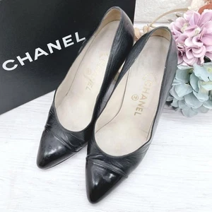Zapatos de tacón alto Chanel Chanel de cuero negro 36 - Imagen 1 de 10