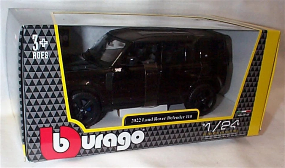 Land Rover Defender 110 2022 negro escala 1:24 diecast burago nuevo Foto 1 de 1
