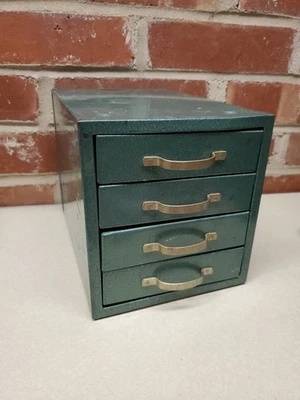 Vintage Wards Master Quality 4 Drawer Metal Tool Cabinet Small Parts Storage - Image 1 of 4