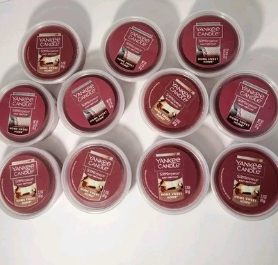 Lot of 11 Yankee Candle Scenterpiece Easy MeltCups Home Sweet Home 24 Hour Burn  - Image 1 of 4