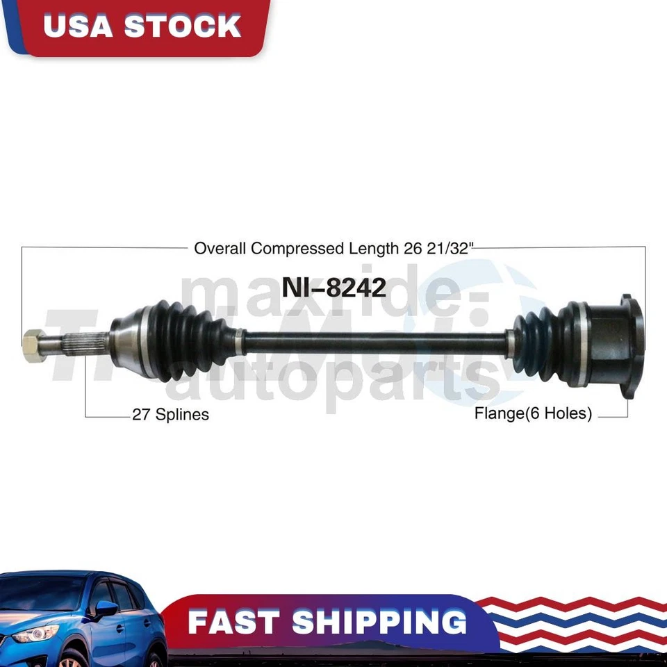 Junta de eje CV del lado del conductor delantero izquierdo compatible con Infiniti FX45 2003 2004 2005 2006 2007 Foto 1 de 1
