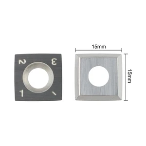 Effiziente 10 Stück 15x15x2 5 mm R150 Hartmetallklingen für Holzbearbeitungsgeräte - Bild 1 von 24