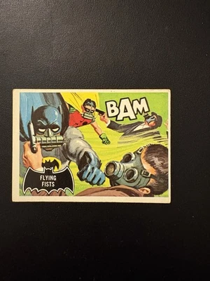 1966 OPC SET BREAK #44 BLACK BAT CARD PRINTED IN CANADA VG- EX! - Image 1 of 2