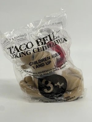 Taco Bell Talking Chihuahua Dog Plush Toy - "Feliz Navidad Amigos" No Sound 1998 - Image 1 of 2