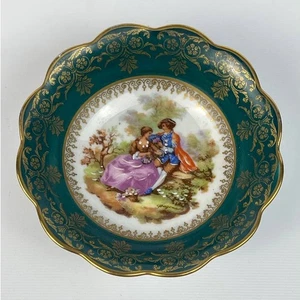 Vintage Limoges France Rehausse Main Deko Renaissance kleine Schale / Teller - Bild 1 von 9