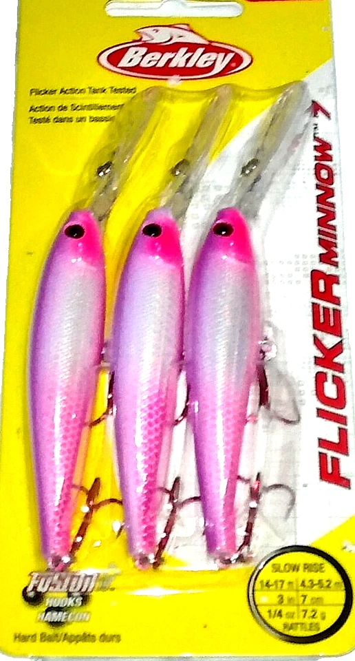 Berkley #7 Flicker Minnow Crankbaits (3-Pk-KK bragas brillantes) Foto 1 de 1