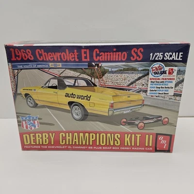 AMT 1968 CHEVROLET EL CAMINO SS DERBY CHAMPIONS KIT II 1/25 New - Image 1 of 4