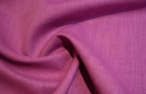 100% Pure Linen Flax Fabric Material - Mulberry - Picture 1 of 4