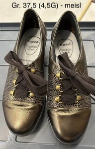 Ausgefallener goldener Schnürschuh Damen Gr. 37,5 (4,5G) - meisl - Bild 1 von 6