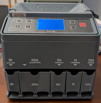 Contador de monedas Cassida C300 Professional USD - SIN ENVOLTORIOS Foto 1 de 3