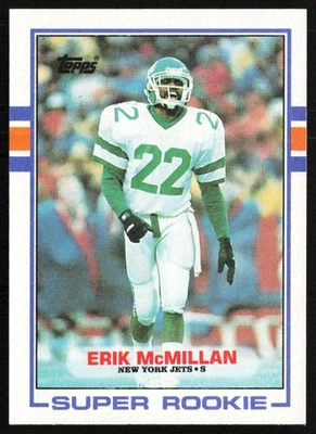 1989 Topps Super Rookie Erik McMillan New York Jets #223 - Image 1 of 2