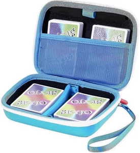 Hard Playing Card Game Carrying Case, Travel Storage Box Holds 300+ Trading Card - Picture 1 of 12