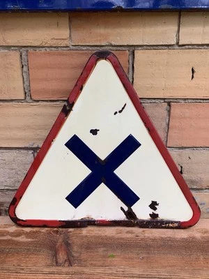 Plaque Émaillée Panneau de signalisation émaillé - Photo 1/4