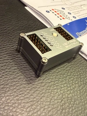 Power box iGyro 3xtra RC plane gyro - eflite hanger 9 rc model - Image 1 of 4