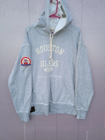 Reebok Men's Vintage Collection Houston Oilers NFL Hoodie 2XL 50th Anniversary Cover