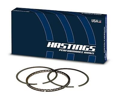 Anillos de pistón HASTINGS Race plasma-moly Chevy 327 350+Ford 302 1/16-1/16-1/8 .030 Foto 1 de 3