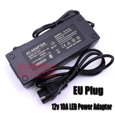 DC12V 10A 120W Power Adaptor LED Driver Power supply with EU plug For LED strip - Image 1 of 4