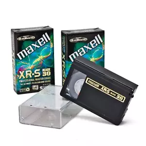 3x Maxell XR-S Black 30 Svhs C Cassettes S-VHS C Caméscope Cassettes Vierges - Imagen 1 de 7