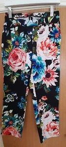 Ladie Summer Flower Trausers Size 10 - Picture 1 of 4