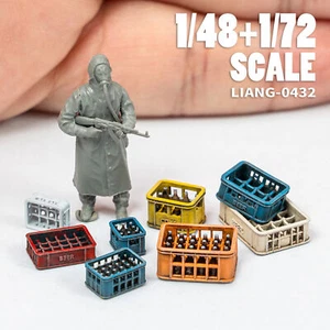 1/35 1/48 1/72 Model Beer Soda Basket Bottle Crates Modern - Picture 1 of 11
