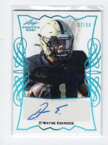 2021 Leaf Trinity Portrait AUTO Platinum Spectrum #TPADWE D'Wayne Eskridge /50 - Picture 1 of 1