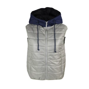 Ladies Puffer Hooded Insulated Quilted Body warmer Jacket Classic Padded Gilet - Picture 1 of 10