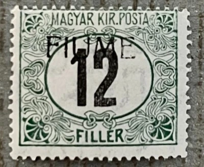 Fiume J2c / 1918 12f Green & Black Postage Due Stamp / MNH - Image 1 of 2