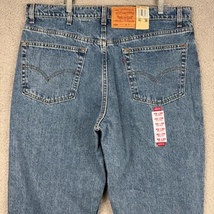 NEW Vintage Levi's 550 Jeans Mens 42x30 Relaxed Fit Blue Denim USA 90s NWT - Picture 1 of 10