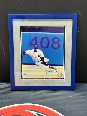 Bernie Williams Autografiado Yankees de Nueva York 8x10 Enmarcado Beckett Foto 1 de 3