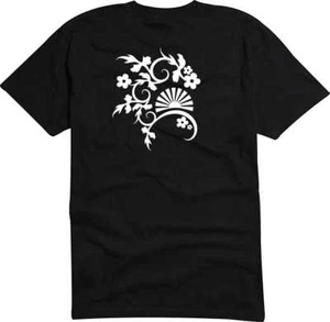 T-Shirt D036 Funshirt -Tribal Ranke / BLume / Sonnenuntergang - Bild 1 von 1