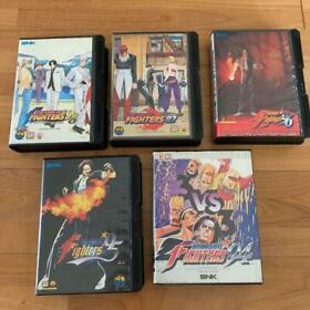 AES King Of Fighters Neo Geo Lot 4 Set 94 95 96 97 Figure ROM KOF SNK  Genuine JP