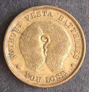 Australia Vesta Batteries "You Win" Copper Token - Picture 1 of 2