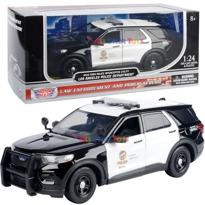 2022 Ford Police Utility 1/24 LAPD Los Angeles Police Department Motormax 76994 - Image 1 of 4