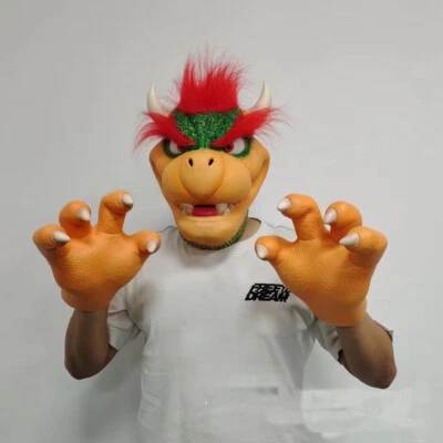 Cosplay Super Mario Bowser Masks Claw Gloves Halloween Masquerade Masks Props - Image 1 of 4