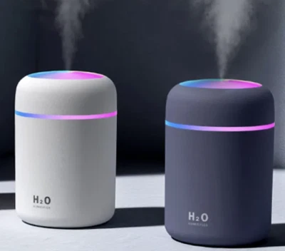 Portable Mini USB Air Humidifier Cool Mist Aroma Diffuser LED Lights - Image 1 of 4