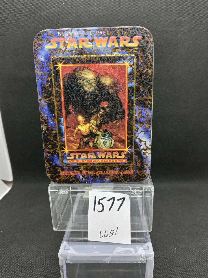 Star Wars Dark Empire 2 Embossed Metal Collector Cards Tin Vintage 1997