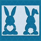Bunny Rabbit Easter stencil - Egg Happy Custom Jesus Truck Christmas