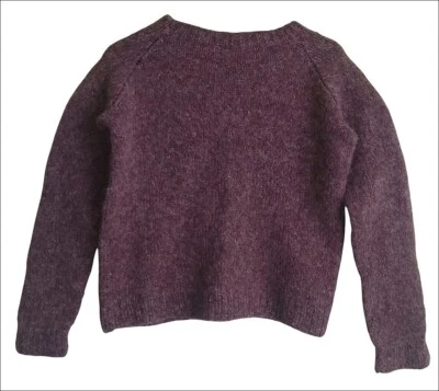 NEU! Handgestrickter Damenpullover Wolle Gemütlich S-M Brust 85-105 cm Vintage - Bild 1 von 3