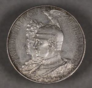 1901 Prussia German States Silver 2 Mark - Picture 1 of 2