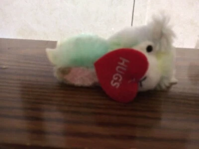 Hugs Llama Rainbow 4" Dan Dee plush - Image 1 of 2