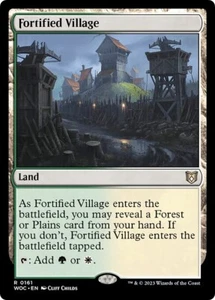 FORTIFIED VILLAGE mtg Commander Wilds of Eldraine Rare - Picture 1 of 1