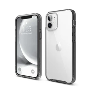 iPhone 12 mini Hülle - elago® Clear Hybrid Case [Schwarz] - Bild 1 von 10