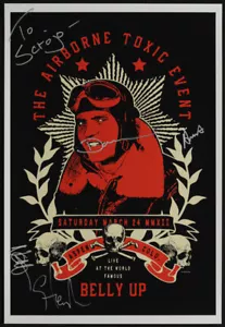 Autogramm Airborne Toxic Event 24.03.2012 Belly Up Aspen Poster signed Scrojo - Bild 1 von 1