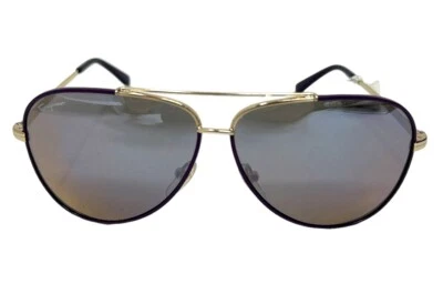 Óculos de sol Salvatore Ferragamo SF131S 736 ouro claro brilhante, roxo/cinza (#1149) - Imagem 1 de 4