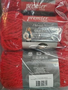 PREMIER GARN DEBORAH NORVILLE GELASSENHEIT FARBE RUBIN HAUSSCHUHE  - Bild 1 von 4