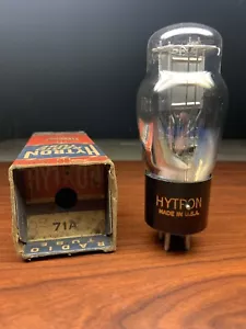 NOS Antique Hytron 71 171A Radio Amp Tube Amplitrex Tested NOS++ - Picture 1 of 10