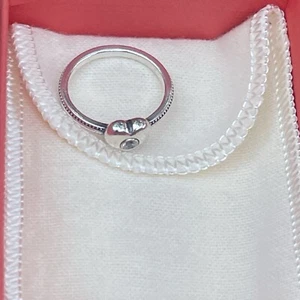 Anello James Avery Keepsake Cuore Pietra Nascita/Zaffiro Bianco/Taglia-7 - Foto 1 di 13